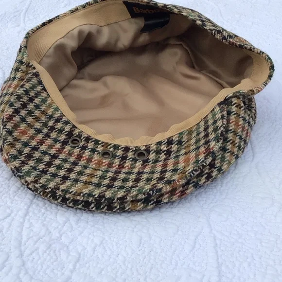 Barbour Multicolor Wool Tweed Men’s Cap 7 1/2 - Picture 3 of 11